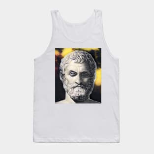 Thales of Miletus Yellow Portrait | Thales of Miletus Artwork 9 Tank Top